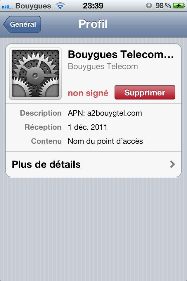 installer et configurer l’APN a2bouygtel.com de Bouygues Telecom