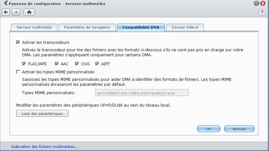 Compatibilité d’un téléviseur SAMSUNG avec un NAS SYNOLOGY (DS209+)