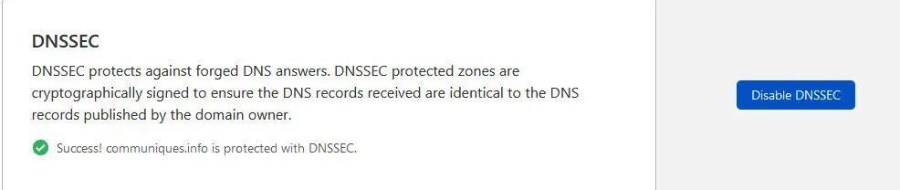 Comment vérifier que DNSSEC est bien activé ,