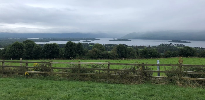 Vue sur le parc de killarney