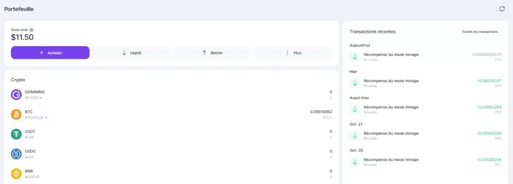 Notre opinion sur le rendement de GoMining